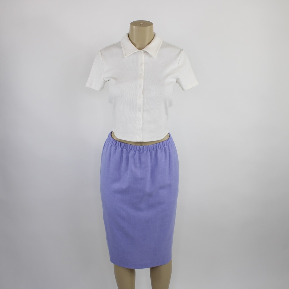 90s Vintage purple floral mini skirt